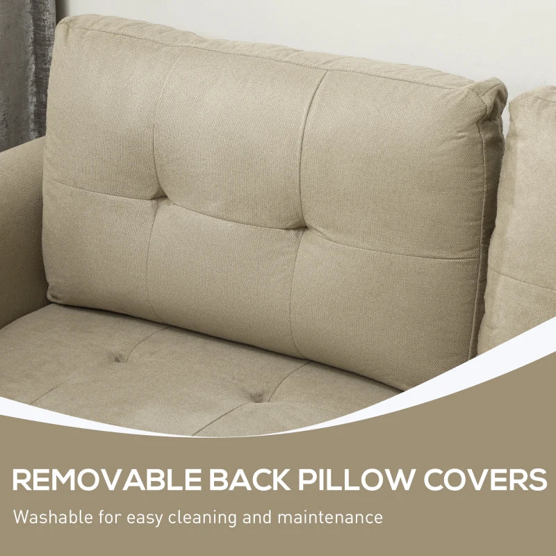 Light Brown 'L' Shape Modular Sofa with Storage for Stylish Living Rooms