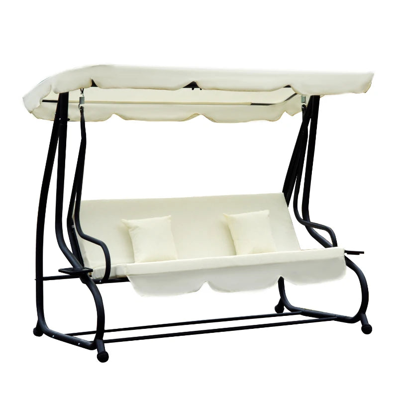 Swing Chair Combo - Cream White, 200x120x164 cm