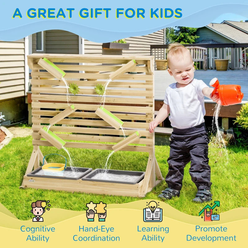 Outdoor Kids Water and Sand Playset with 18 Fun Accessories for Summer Play