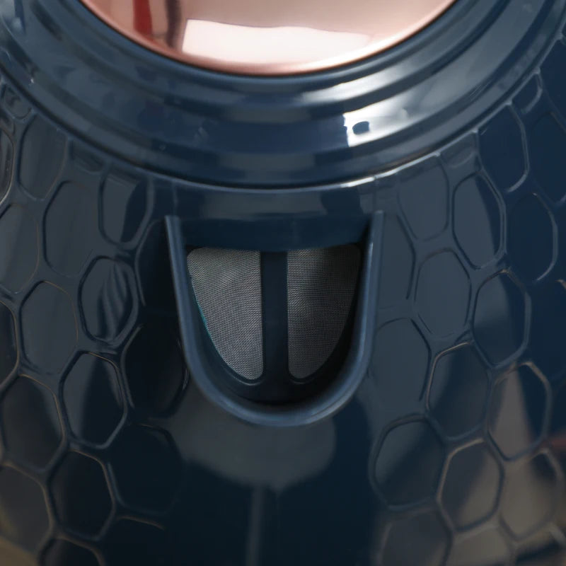 1.7L 3000W Fast Boil Kettle & 2 Slice Toaster Set - Auto Shut Off, Browning Controls, Stylish Blue Finish