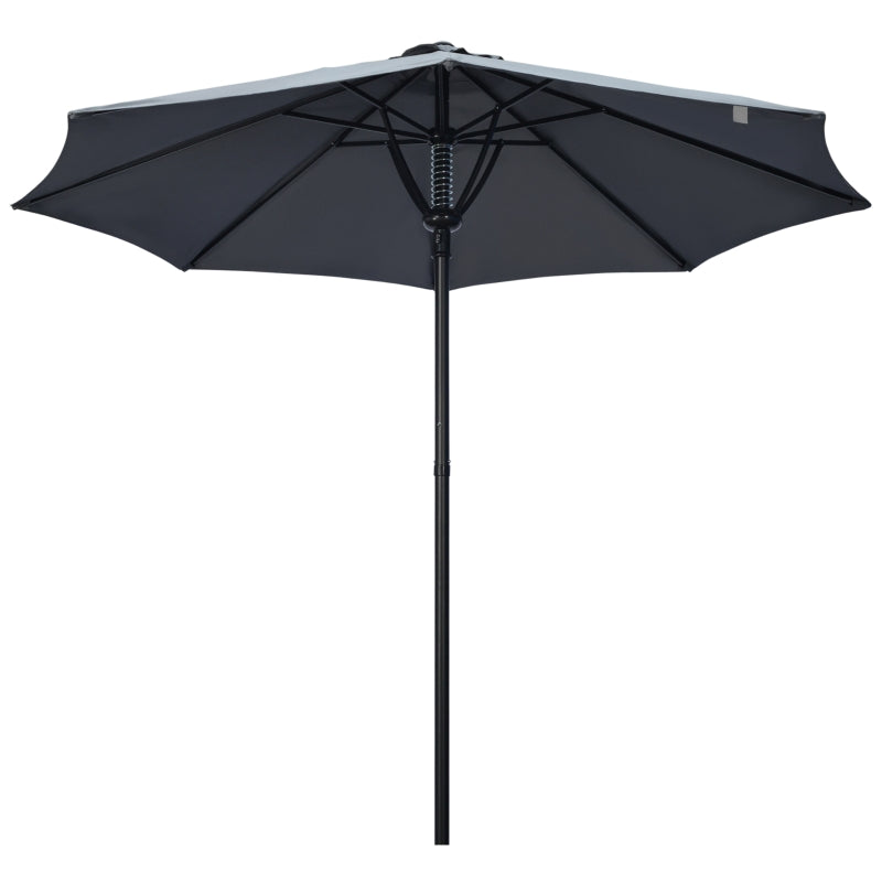 Grey 3m Outdoor Market Umbrella with 8 Ribs