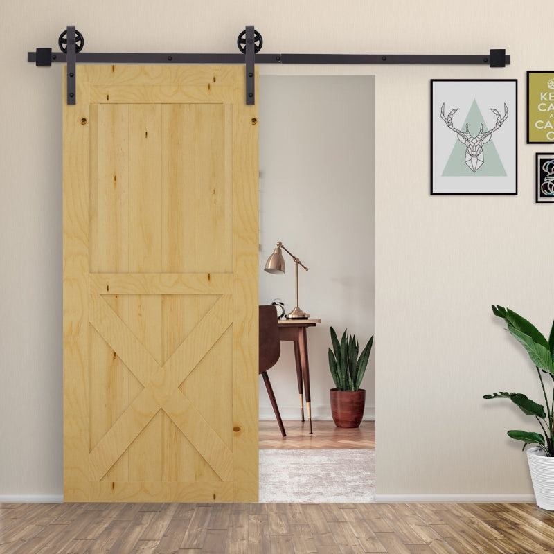 6ft Sliding Barn Door Track Kit Set