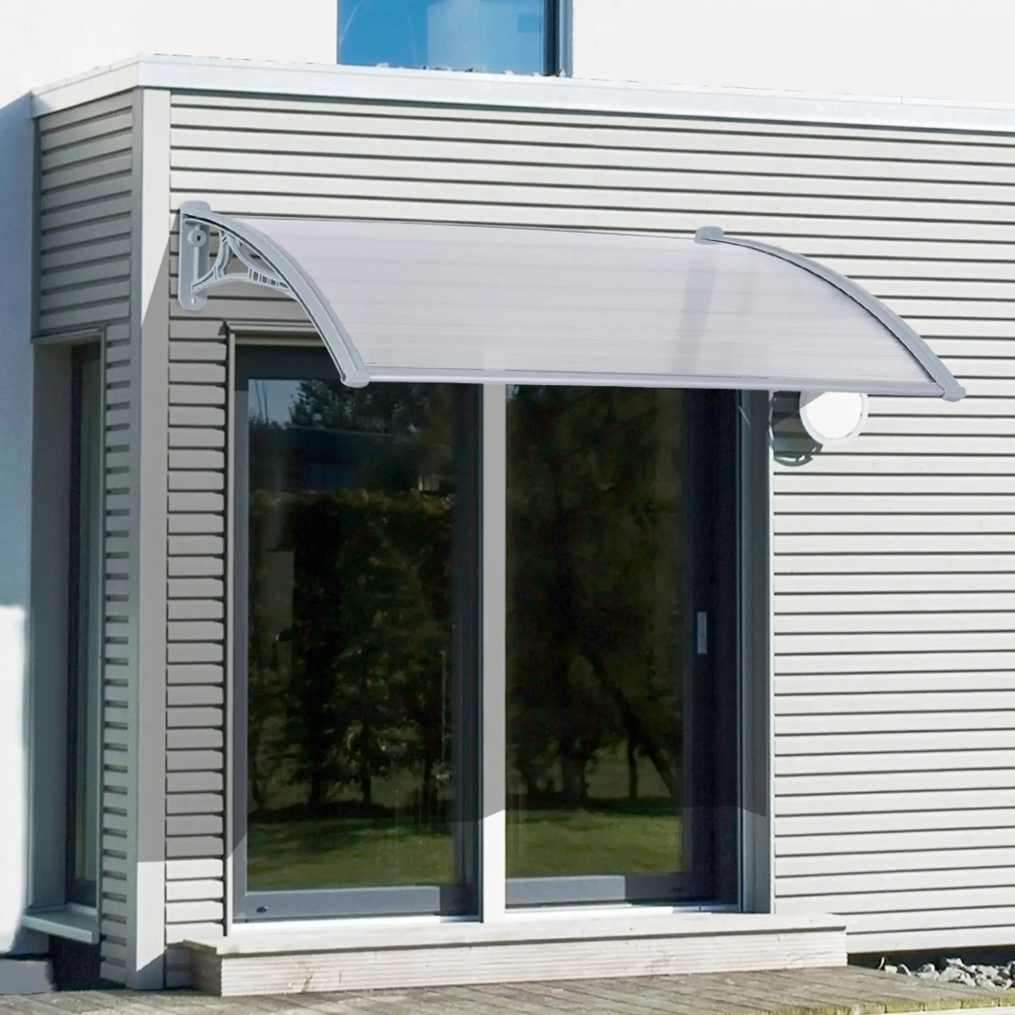 140cm x 70cm Clear Front Door Canopy