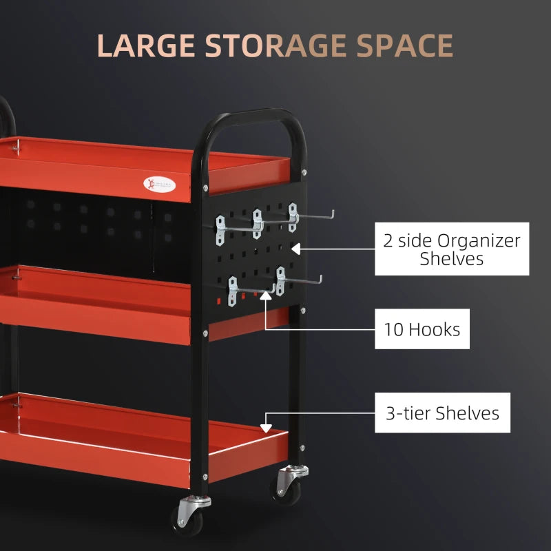 3-Tier Tool Cart for Garage Organization