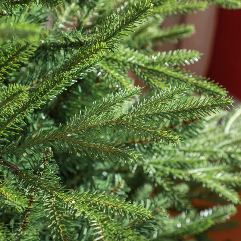 5ft Bushy & Bare Green Artificial Christmas Tree - Lush Holiday Decor for Home & Office, Easy Setup, Realistic Look