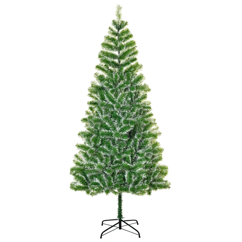 7FT Artificial Christmas Tree with Metal Stand - Perfect Indoor Holiday Decoration & Xmas Gift - Lush Branch Tips