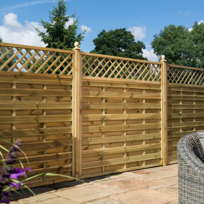 6x6ft Halkin Garden Screen - Privacy Fence Pack of x3