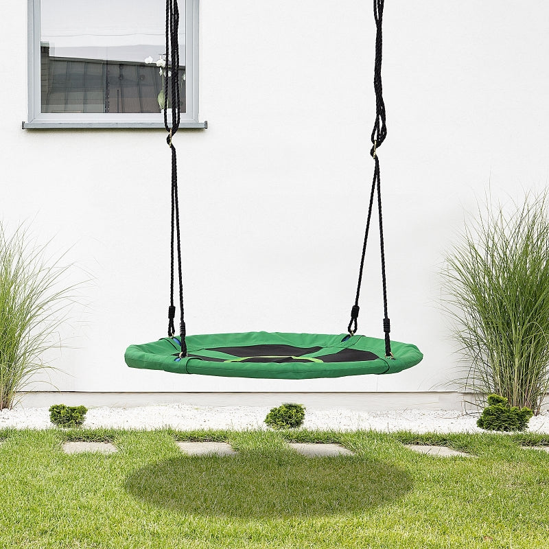 Kids Outdoor Swing Set - Black/Green, 100x4.5 cm