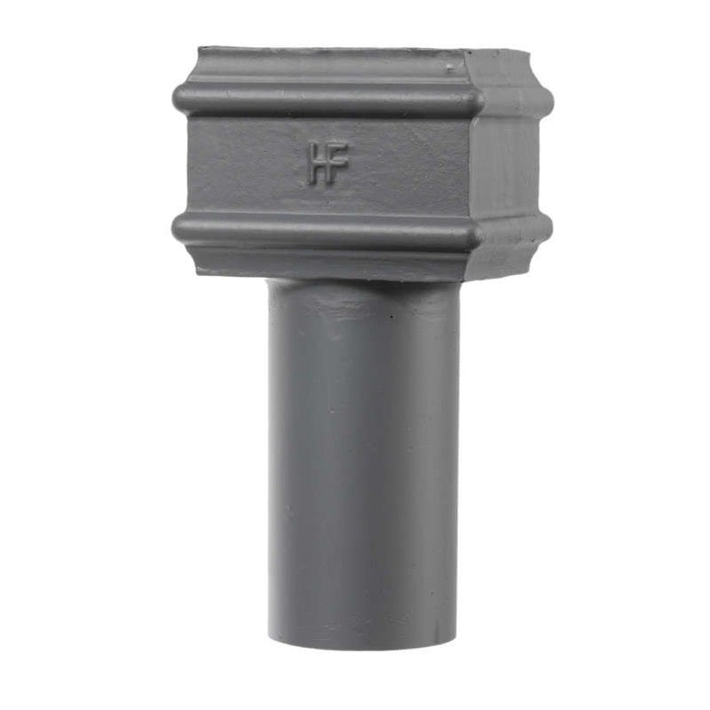 Hargreaves Cast Iron 100x75mm Rectangular to 75mm Round Connector - Primed