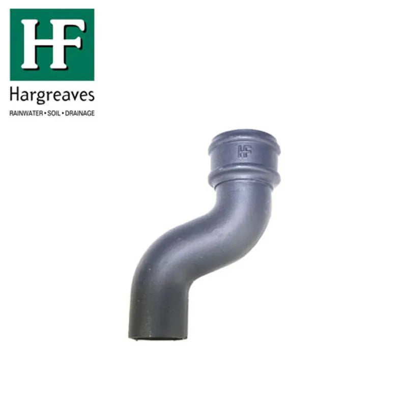 Hargreaves Cast Iron 65mm Rainwater Offset 115mm Projection - Primed