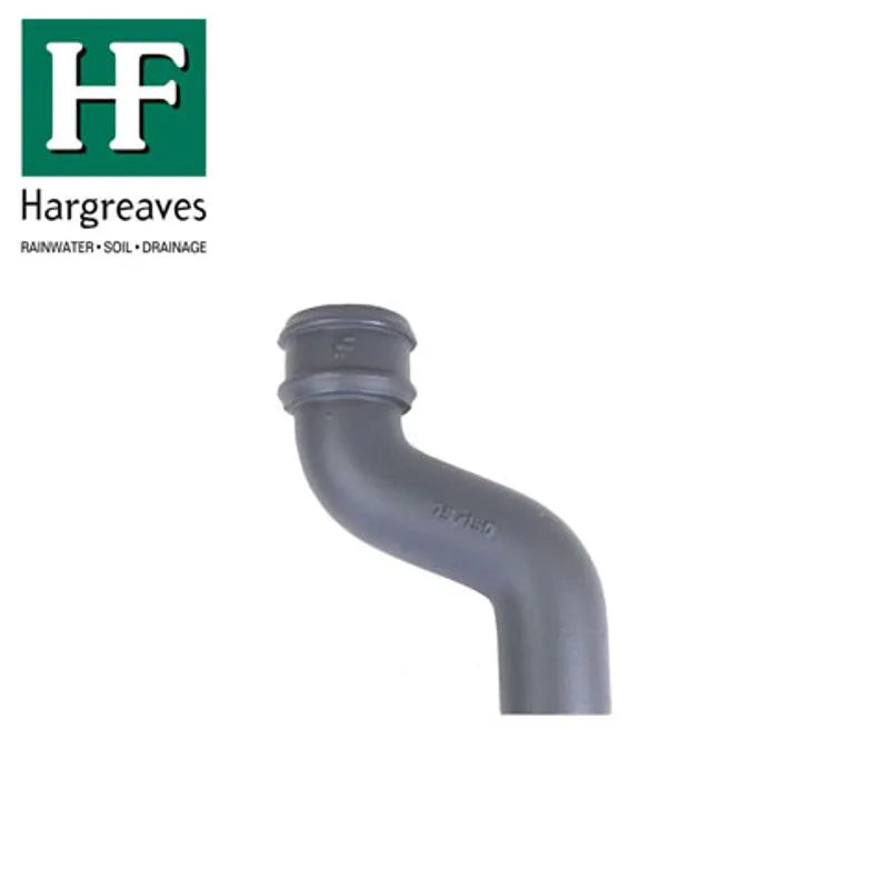 Hargreaves Cast Iron 65mm Rainwater Offset 150mm Projection - Primed