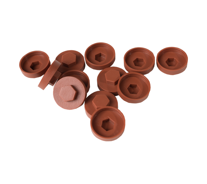HC19 19mm Copper Brown Colour Caps - Pack of 100