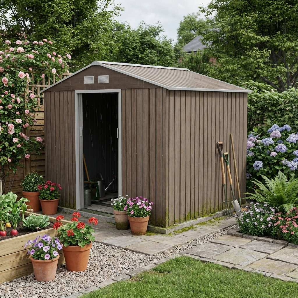 9ft x 6ft Storage Tool House with Vents