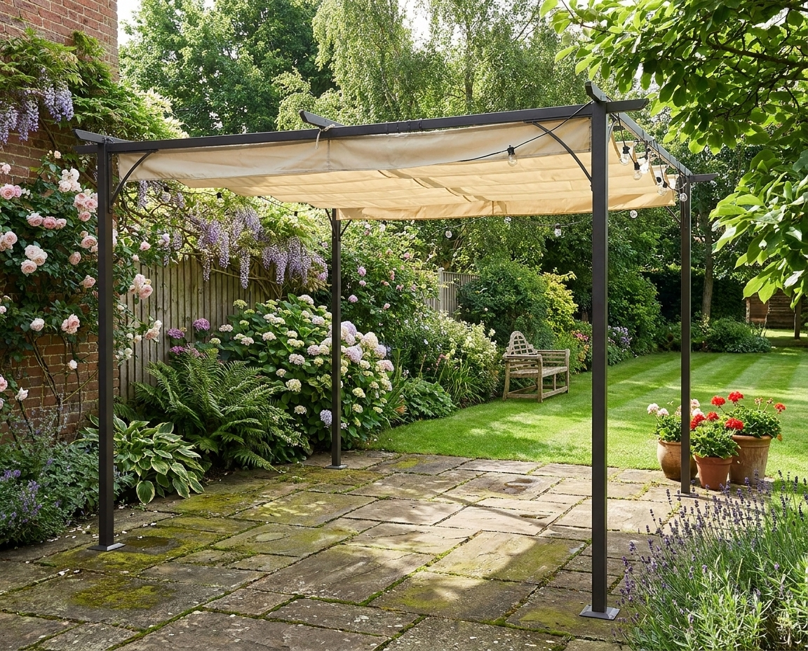 3.5m x 3.5m Metal Pergola Marquee