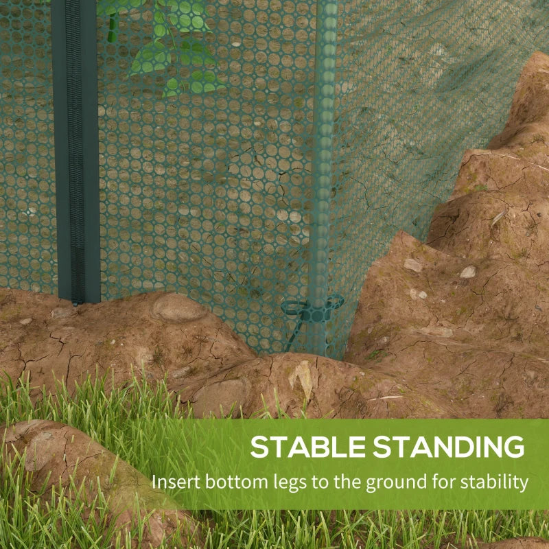 240x120cm Mini Polytunnel Greenhouse for Home Gardening