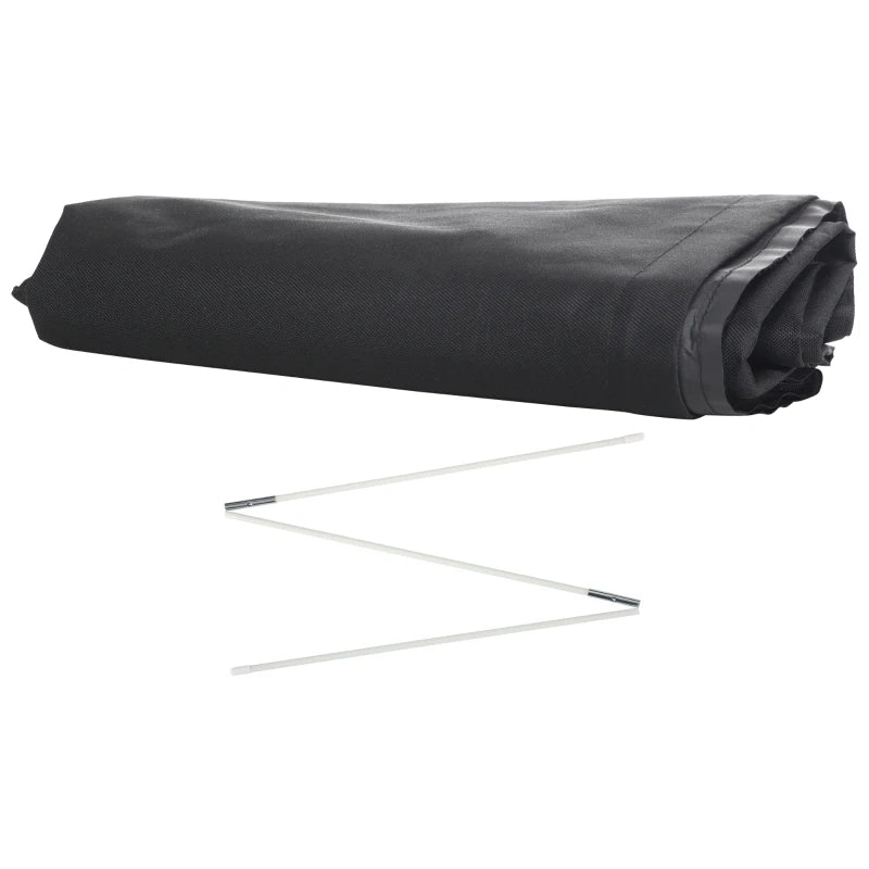 Waterproof Garden Parasol Cover - Black 200 x 50/80 cm