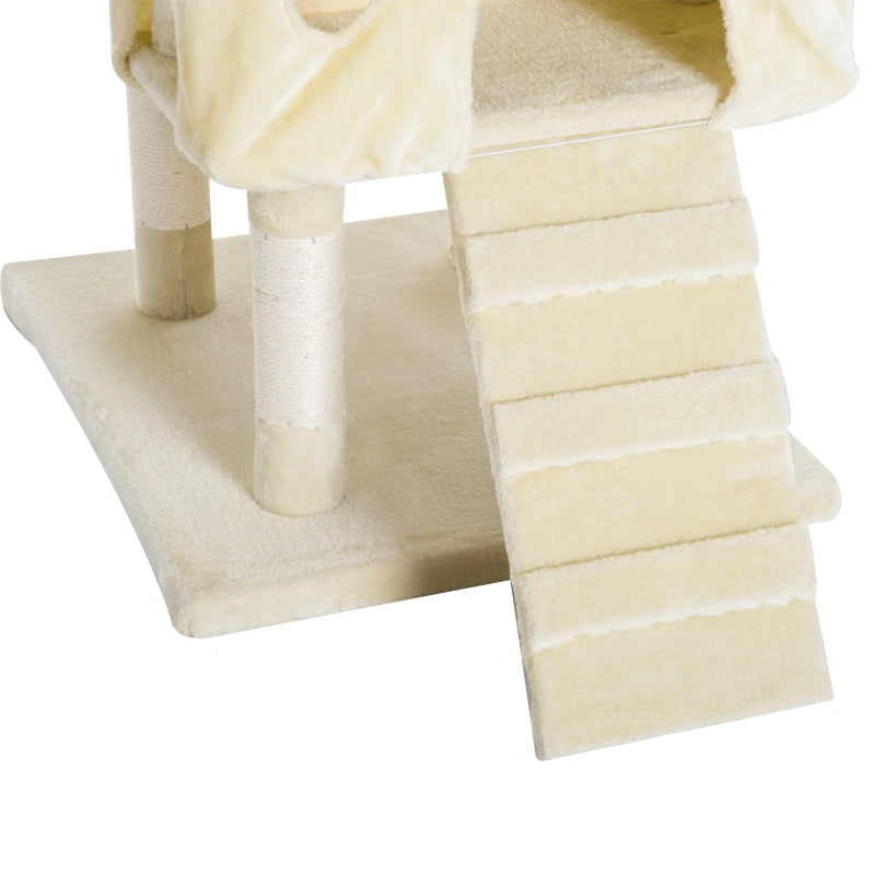 Deluxe Cat Tree for Indoor Cats - 181 cm Play Tower & Activity Center with Scratch Post & Climbing Features