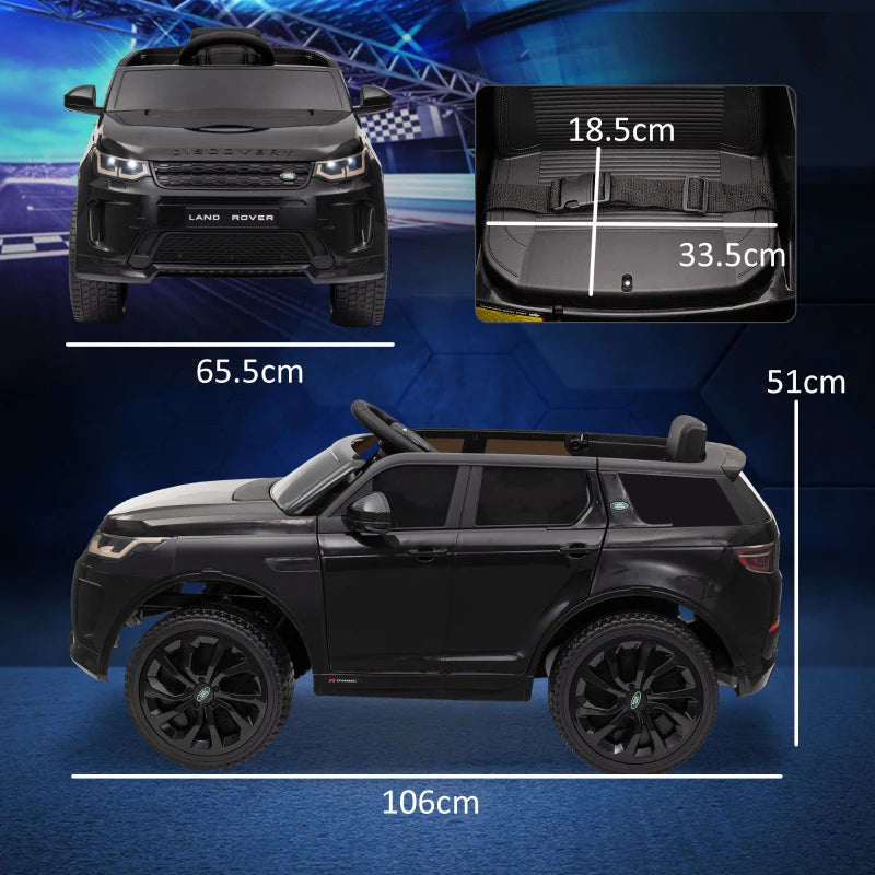 Licensed Land Rover Discovery Sport 12V Kids Ride On Car with Remote Control and Music