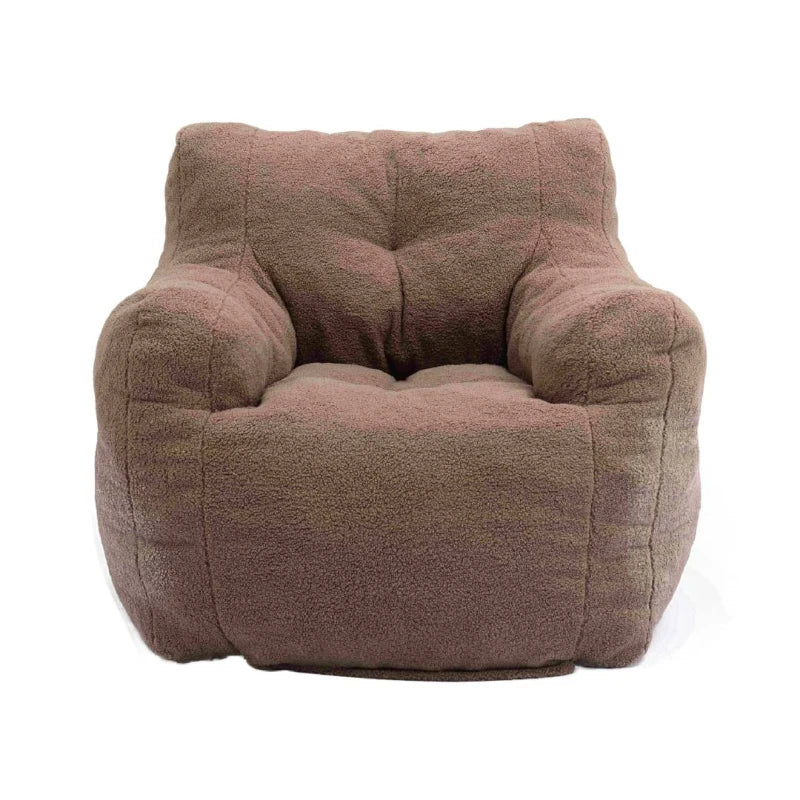 Soft Tufted Foam Recliner Chair for Kids - No Assembly, Ideal for Bedroom, Study, Living Room, Brown