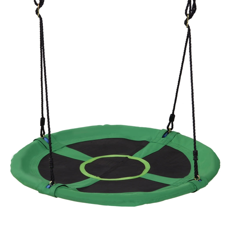 Kids Outdoor Swing Set - Black/Green, 100x4.5 cm