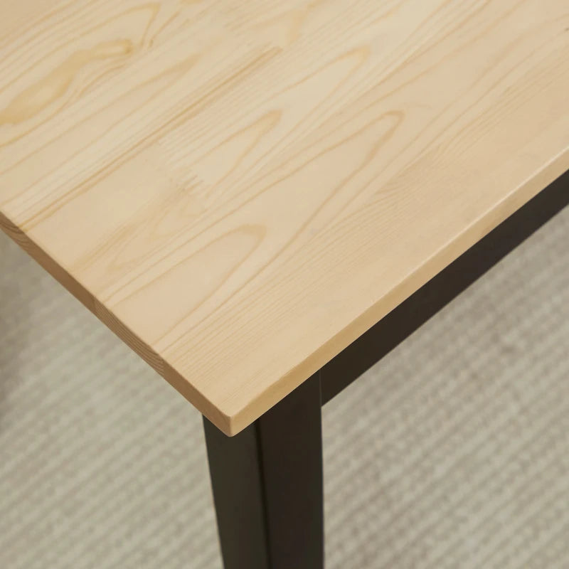 Stylish 102 cm Black Wood Dining Bench for 2 - Perfect for Kitchen, Dining Room, or Entryway Seating