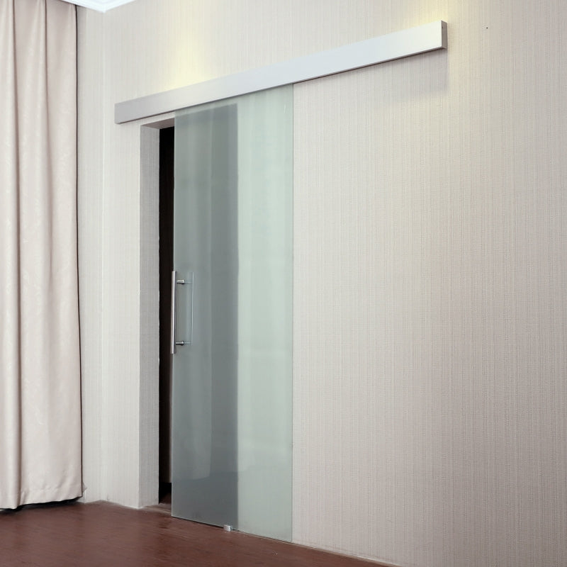 Sliding Door Kit with Frosted Glass Design