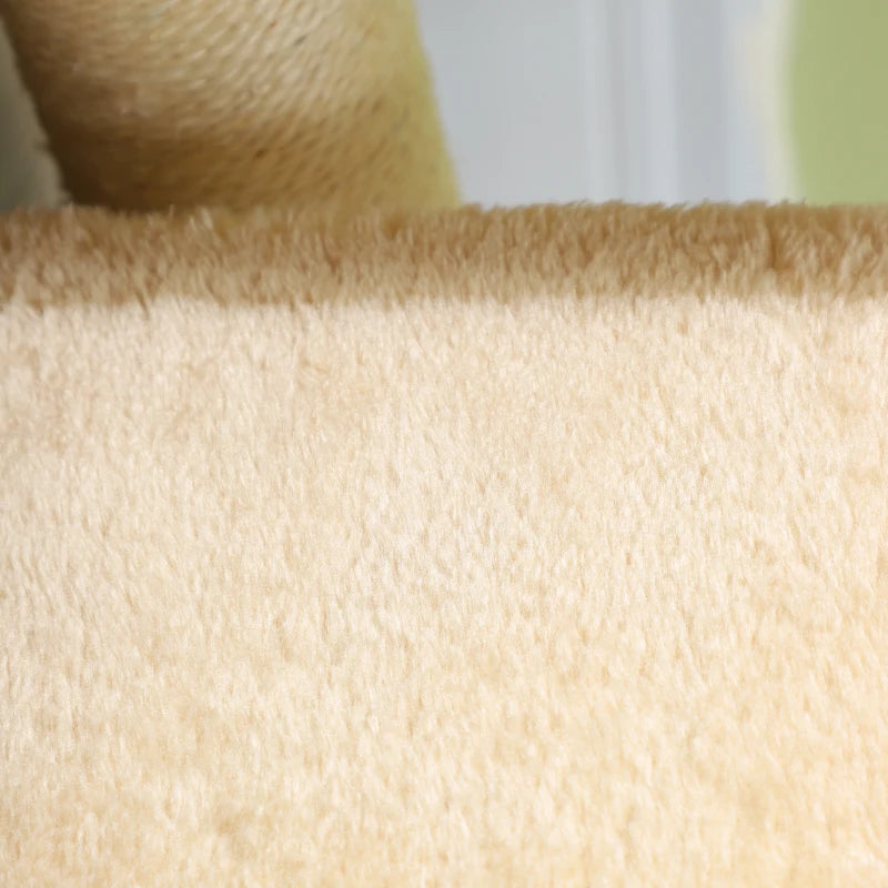 3-Step Pet Stairs Ladder for Cats & Dogs - Climb Easily to Cat Tree - Beige Pet Ramp