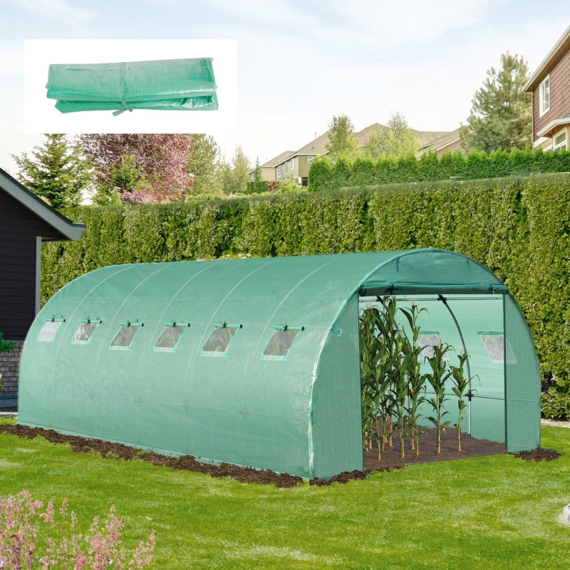 Greenhouse PE Cover for 6x3x2m Tunnel Greenhouse - Winter Garden Plant Protection