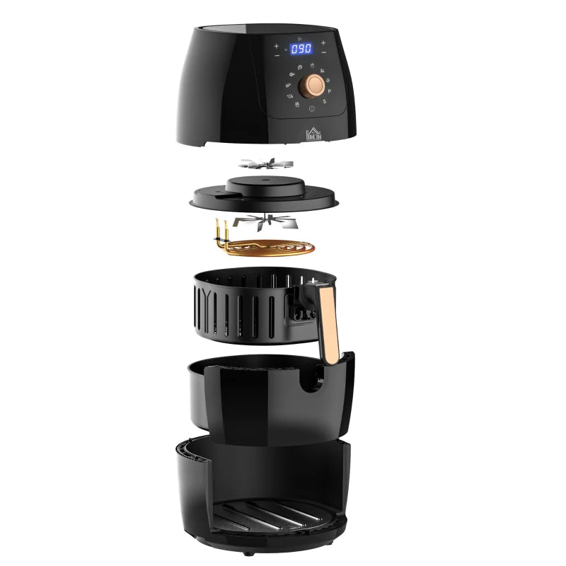 5.5L 1700W Digital Air Fryer with Adjustable Temperature 80-200°C - Healthy Cooking Made Easy!