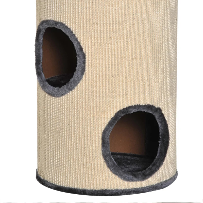 70cm Cat Tree Scratching Post - Sisal Activity Center & Condo for Indoor Cats - Climbing Play House & Bed