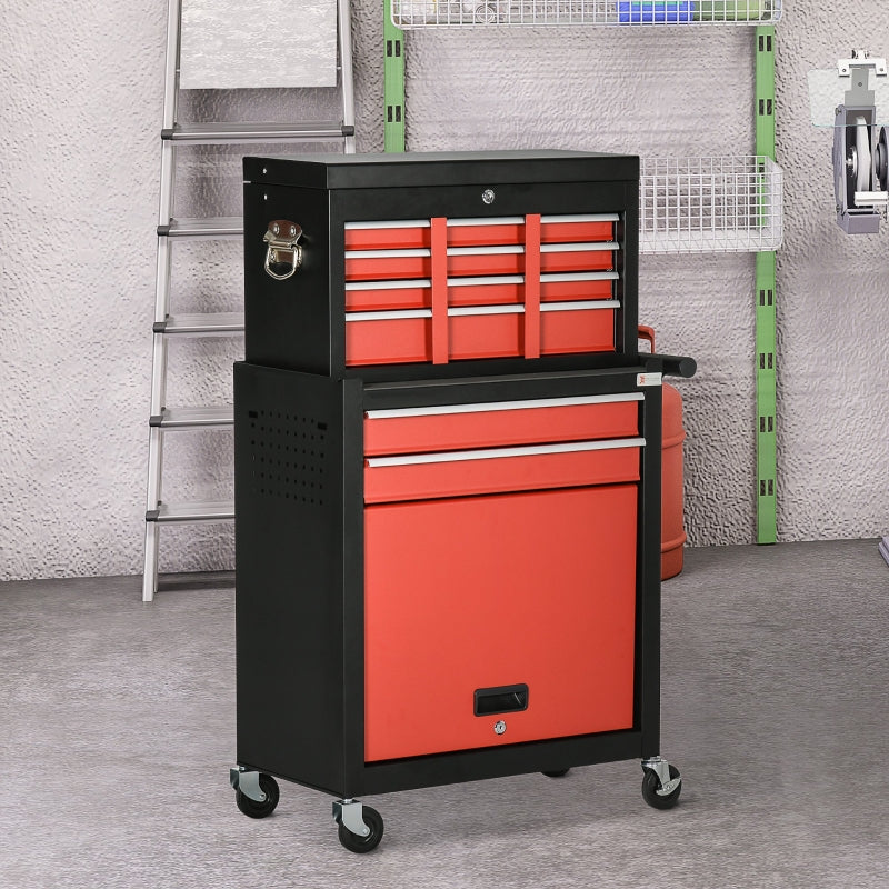 Tool Cabinet Cart with Lockable Drawers