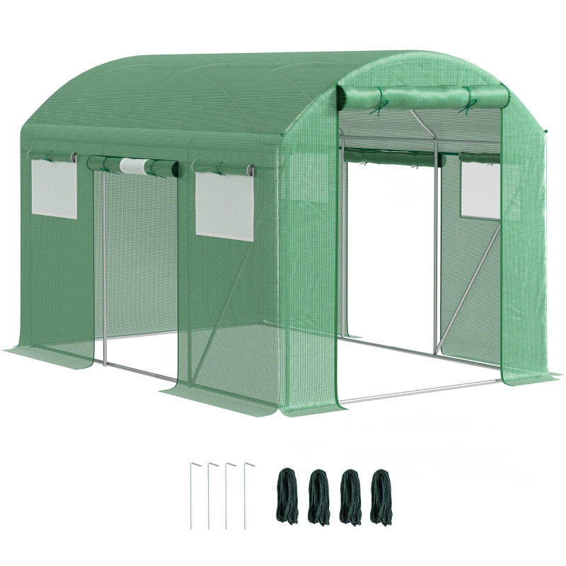 Spacious 9.8x6.6ft Walk-In Greenhouse for Gardening