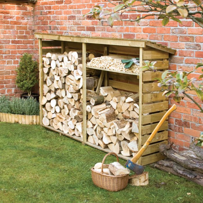 Large Log Store for Outdoor Storage