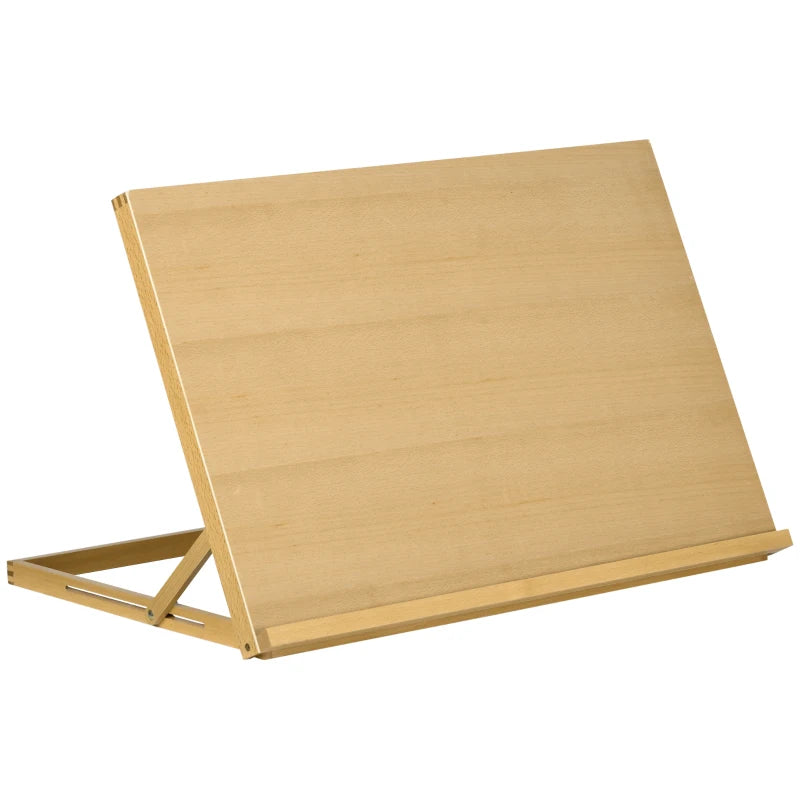 Vinsetto Adjustable Beechwood Desktop Easel Craft Workstation - Portable Folding Artist Drawing & Sketching Board for All Skill Levels