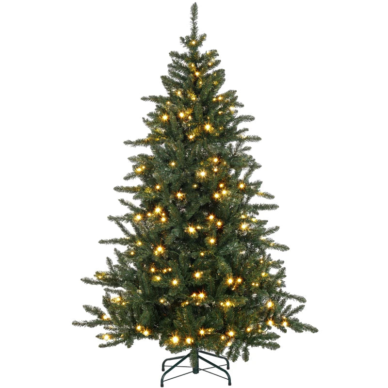 6ft White Light Artificial Christmas Tree - Pre-Lit, Realistic Look, Perfect for Holiday Decor, Easy Assembly, Indoor Use