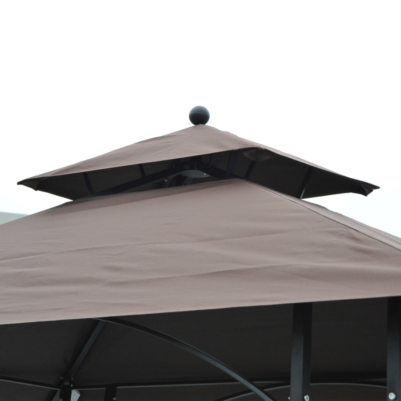 Portable Coffee BBQ Canopy Tent - Outdoor Patio Awning Gazebo