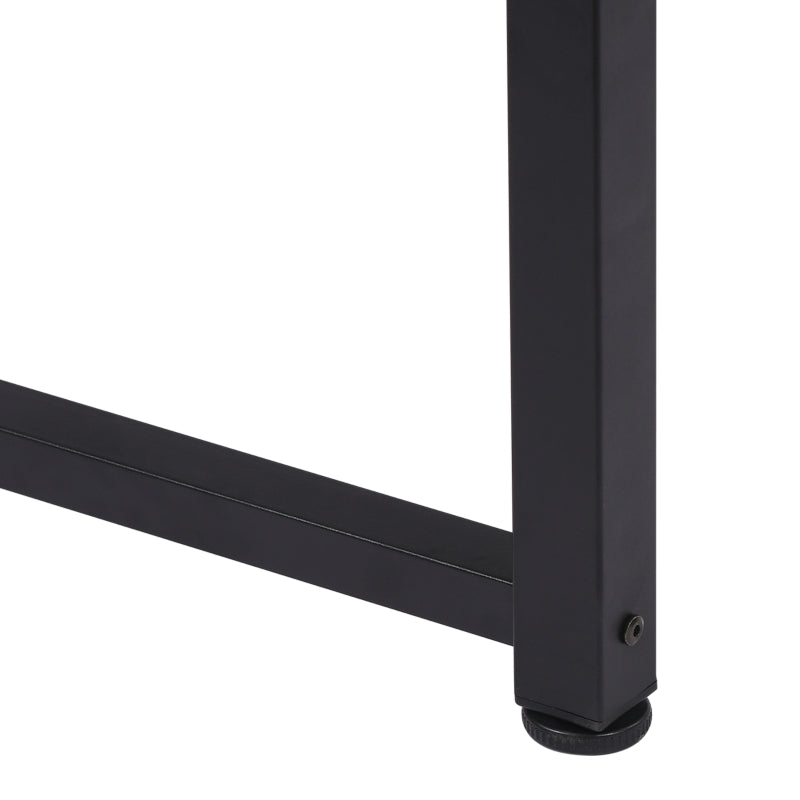 Modern Black Computer Desk - 120x60cm Writing Table Workstation for Home Office & Study, Easy Assembly, Sturdy Metal Frame