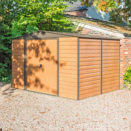 10x8 Metal Apex Shed with Floor