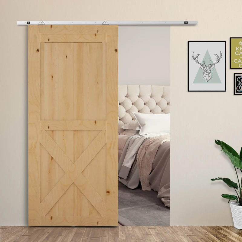 Modern Sliding Barn Door Hardware Kit for Home