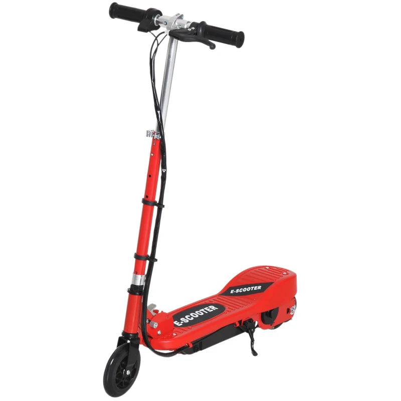 Folding Electric Kids Scooter for Ages 7-14 - Red/Black Ride-On Fun, Lightweight & Portable