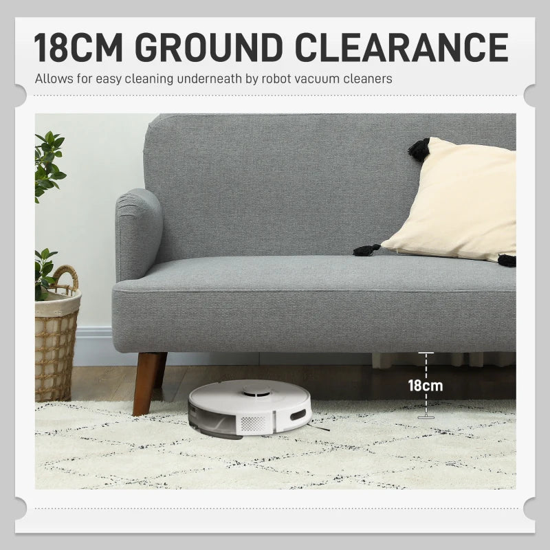 Stylish Grey Velvet 2 Seater Sofa Loveseat with Thick Padding and Wooden Legs for Small Spaces
