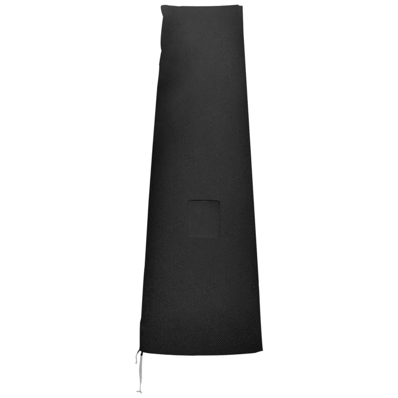 Waterproof Garden Parasol Cover - Black 200 x 50/80 cm