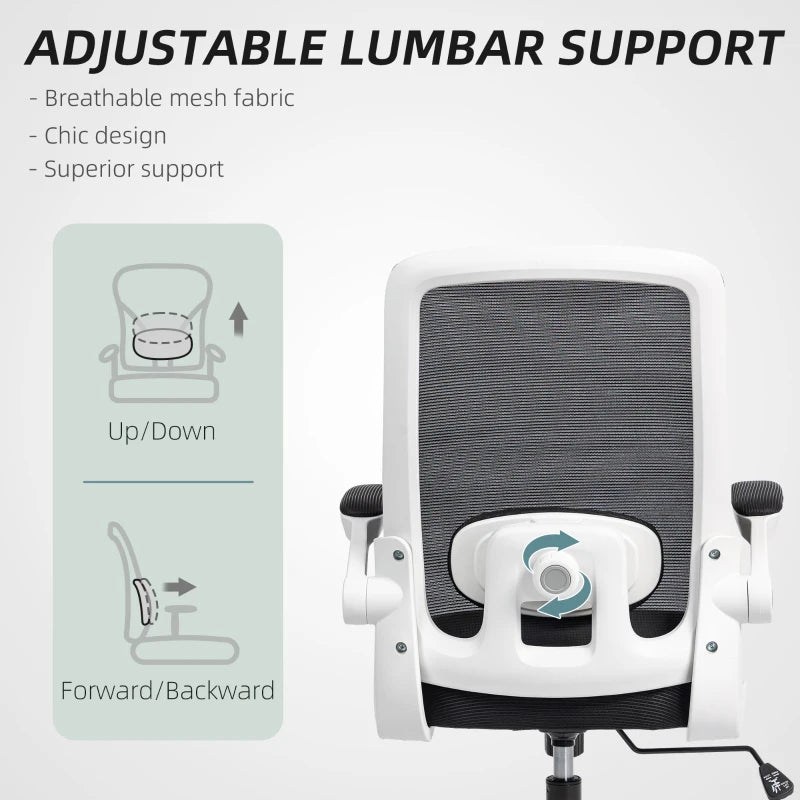 Ergonomic Mesh Back Adjustable Office Chair - Stylish Black Design for Comfort & Support - Perfect for Home & Office Use