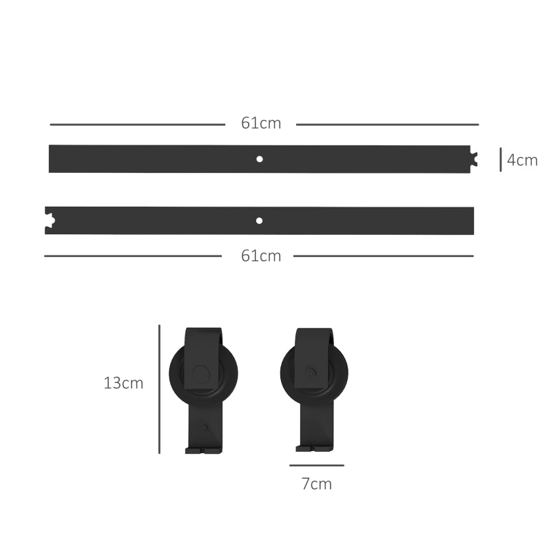 Bi-Folding Sliding Door Track Kit