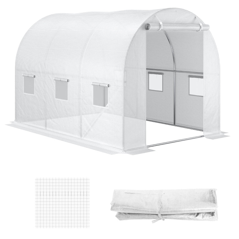 Greenhouse PE Cover for 3x2x2m Tunnel Greenhouse - White