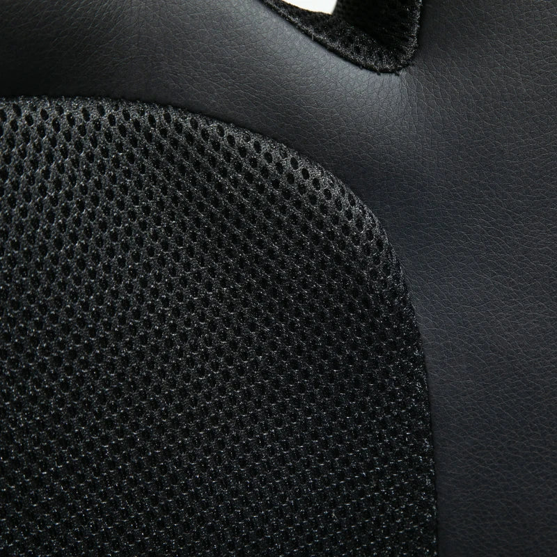 Vinsetto Ergonomic Faux Leather Swivel Office Chair with Wheels and Armrests for Home Office Black