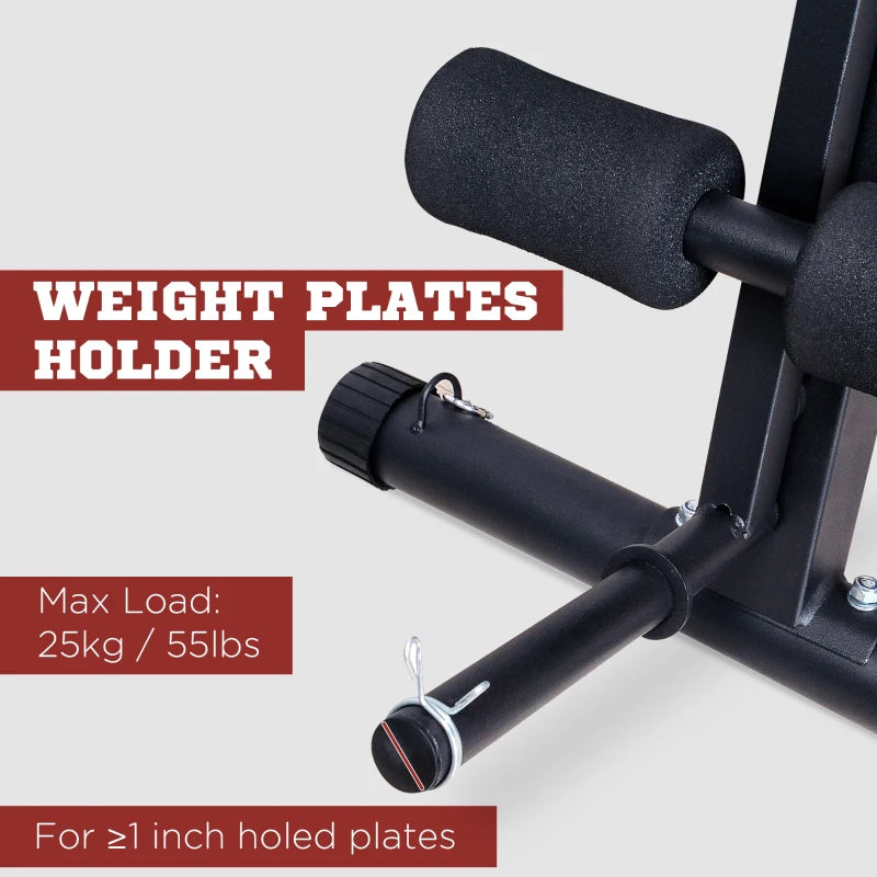 Foldable Adjustable Weight Bench for Strength Training Sit Up and Ab Exercises Incline Decline Red