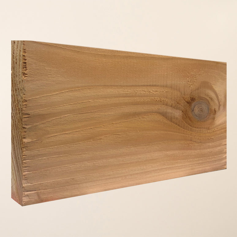 4" x 1" Planed British Cedar Timber Board – Smooth Cedar Wood