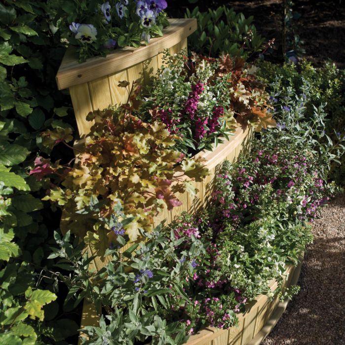 Corner Cascade Planter for Small Spaces