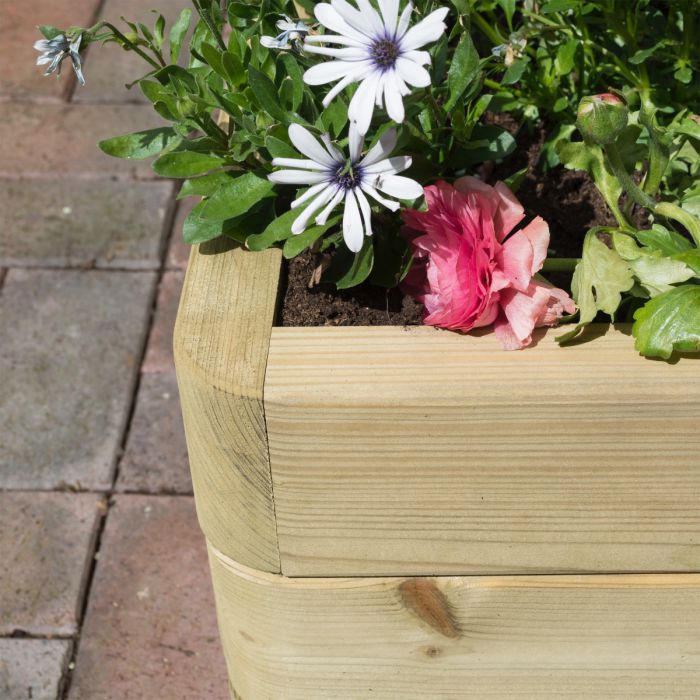 Wooden Patio Planter Box - 82 Litre Capacity